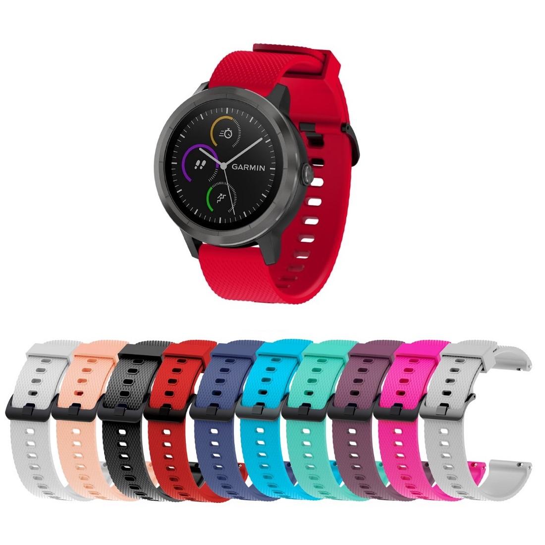 

20mm Silicone Smart Watch Band Strap for GarminMove Luxe/Move Style/Move 3/Move Venu Red