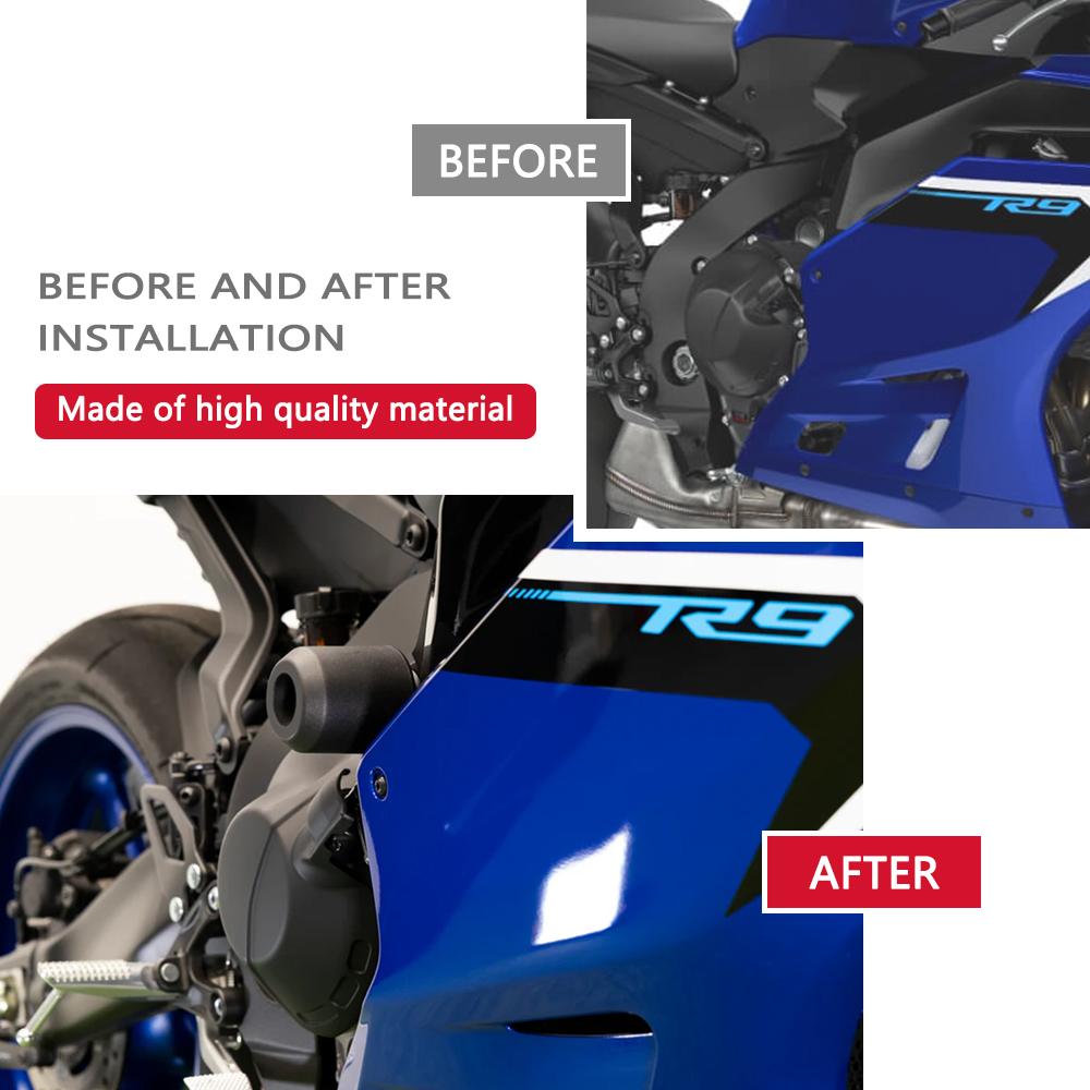 For YZF-R9 2026 YZF R9 2025 YZFR9 Motorcycle Falling Protection Frame Sliders Fairing Guard Anti Crash Pad Protector