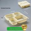 Eco-Friendly 4-Compartment Disposable Meal Prep Containers with Lids