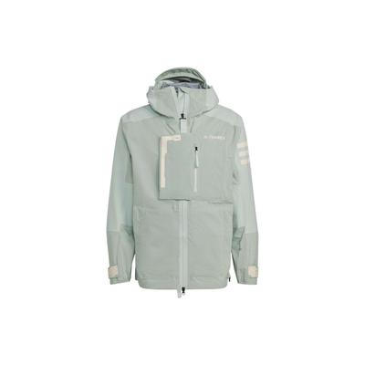 Terrex M Xploric Rr J Solid Print Logo Zip Hooded Jacket Men Outerwear Green HH9243