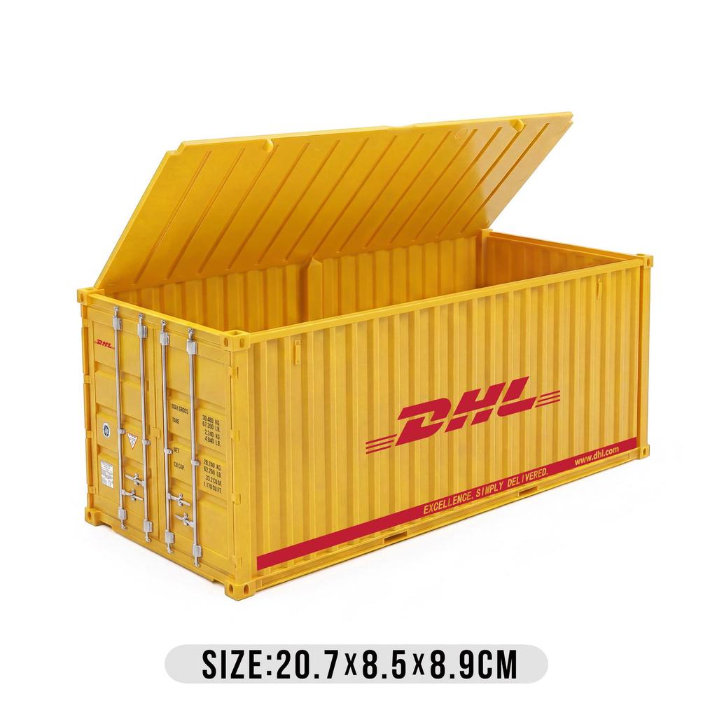 Gray Maersk Flip-top Model Container with Custom Logo and Graphics - Business Gift Edition