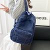 Schoolbag simple Korean version casual style lazy style backpack large capacity denim backpack high school student college student schoolbag 
