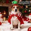 New pet cape, Christmas pet clothing cat dog small dog cape hat set