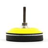 Yakamoz 2 Pack 3-Inch Hook And Loop Sanding Backing Pad With 1/4 Inch Shank And Soft Foam Layer Buffering Pad Polishing Tool Kit For Drill Air Die