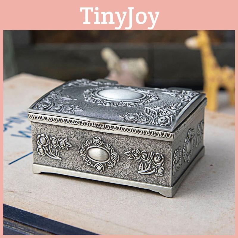 Exquisite Small Jewelry Storage Box With Rose Design For Rings Earrings And Necklaces