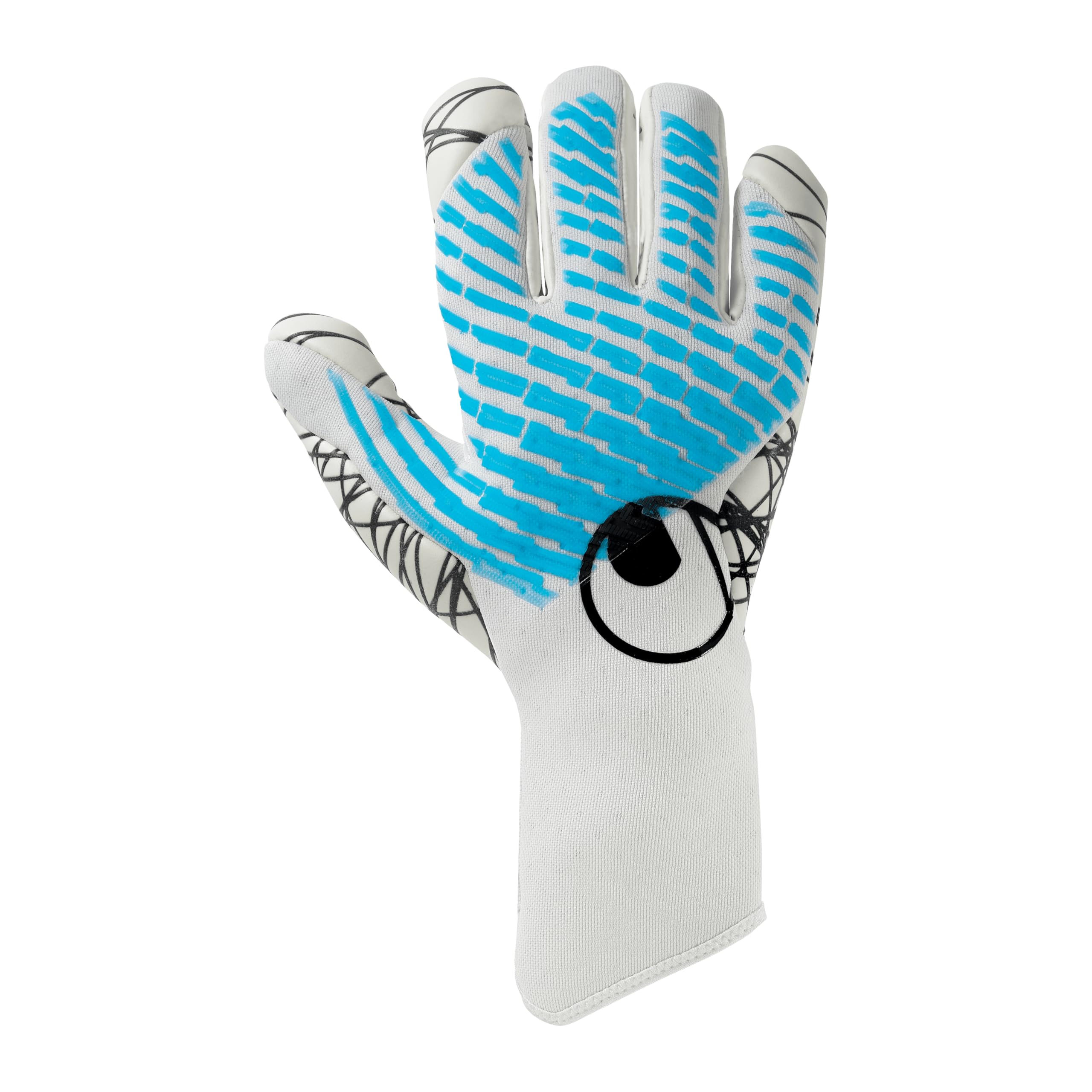 

uhlsport Cybertech Ultra Grip Half Negative Soccer Goalkeeper Gloves 01 (1011373 10)
