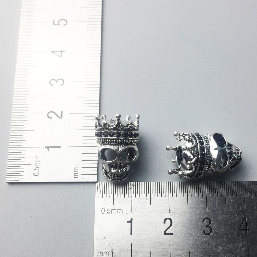 Beads Bracelet Chain With Skull King Karma Jewelry Gift For Europe Men and Women In 925 Silver Fit Pendants and Charms