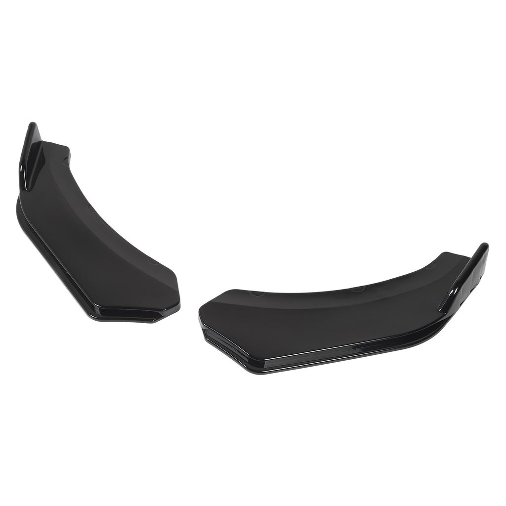 2Pcs Front Bumper Lip Angle 56cm Left And Right Bumper Protector Glossy Black Lip Splitter for Vehicle