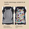 Breathable Double Sided Infant Strollers Cushion Cosy Dotted Backing Reversible Pram Seat Liner for Car Seat Swing