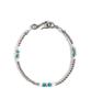 Wild Bricks W25 Metal Bead Bracelet (Aqua)