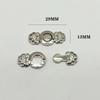 1 Pair Women's Retro Brooches Clothing Cardigan Sweater Blouse Shawl Clips Shirt Collar Flower Pattern Duck Clip Clasps Scar