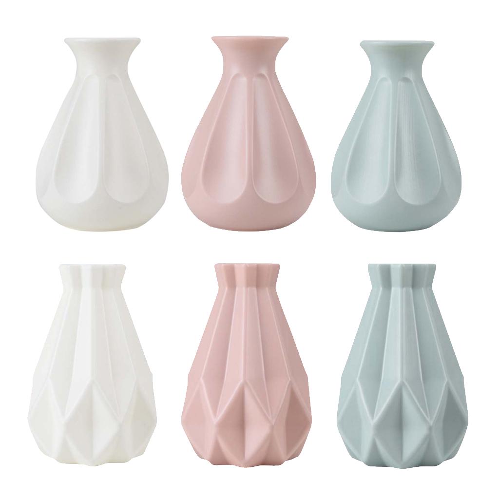 Bud Flower Vases Decorative Plastic Vase Tabletop Ceterpieces For Home Decor