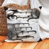 Polyester Girl Face Cushion Cover Beauty Pillow Case Home Cushion Cover Suitable For Office Sofa Car Suitable For All Seasons