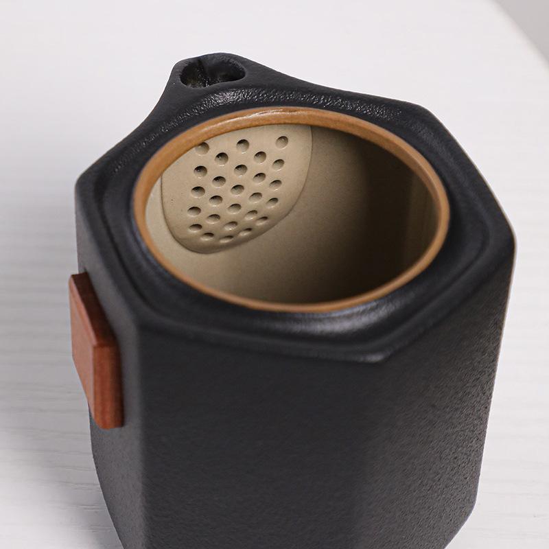 Tragbare leichte Luxus Express-Tasse ein Topf drei Tassen Keramik einfach kreativ Reise-Teeset Outdoor-Aufbewahrungstasche Brüh-Teekanne
