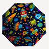 1PC Space Adventure Umbrella-8-Rib Reinforced, Automatic Open, Lightweight & Durable, Fashion Accessory for Outdoor-D374