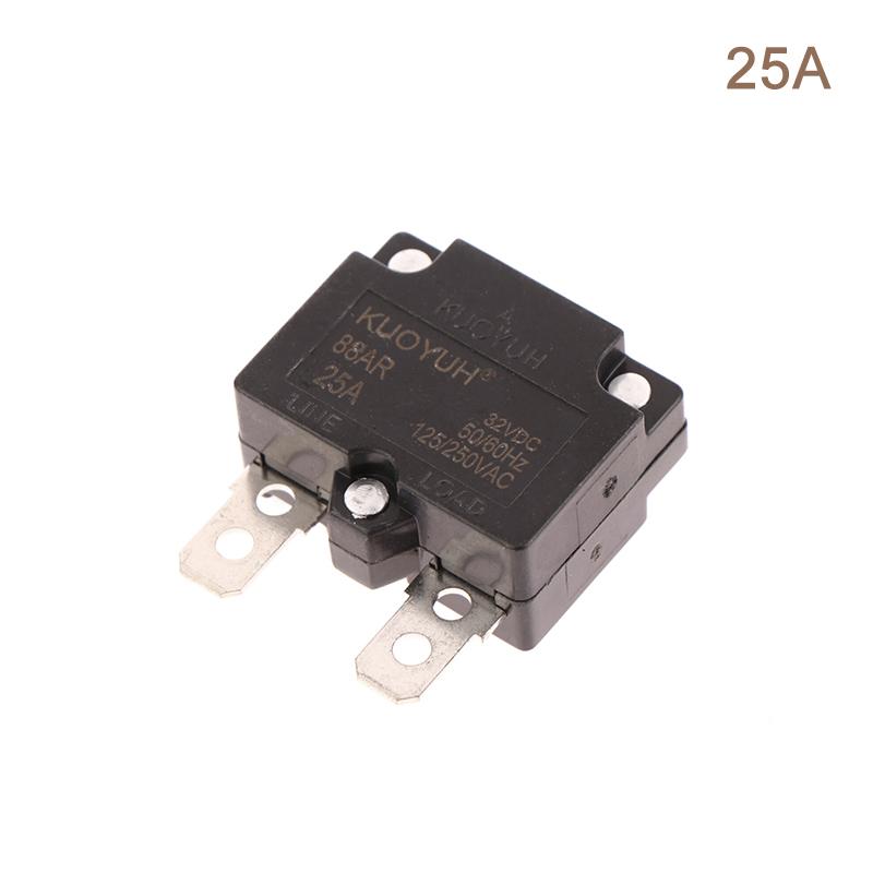 1Pc  88Ar 3A 4A 5A 7A 8A 10A 15A 20A 25A Automatic Reset Circuit Breaker Overload Switch Over Current Protector