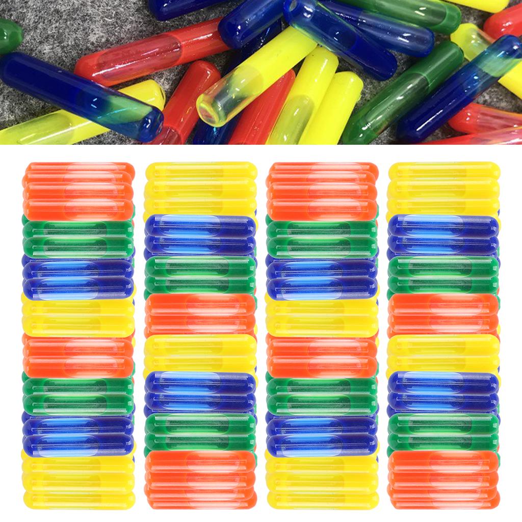 100pcs Multicolored Glass Aquarium Landscaping Ornament Fish Tank Landscaping Accessories
