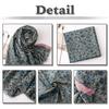 WHITE FANG Small Floral Print Scarf, Stylish Afghan, Large, Casual Cotton-Linen, Women's, MA074 (Small Floral Print)