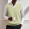 Men's V-neck Vest Sleeveless Knitted Pullover