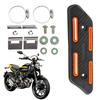 Gerinkoken Motorrad Hitzeschild Auspuff Hitzeschild Offroad Motorrad Auspuffkanal Hitzeschild Motorrad