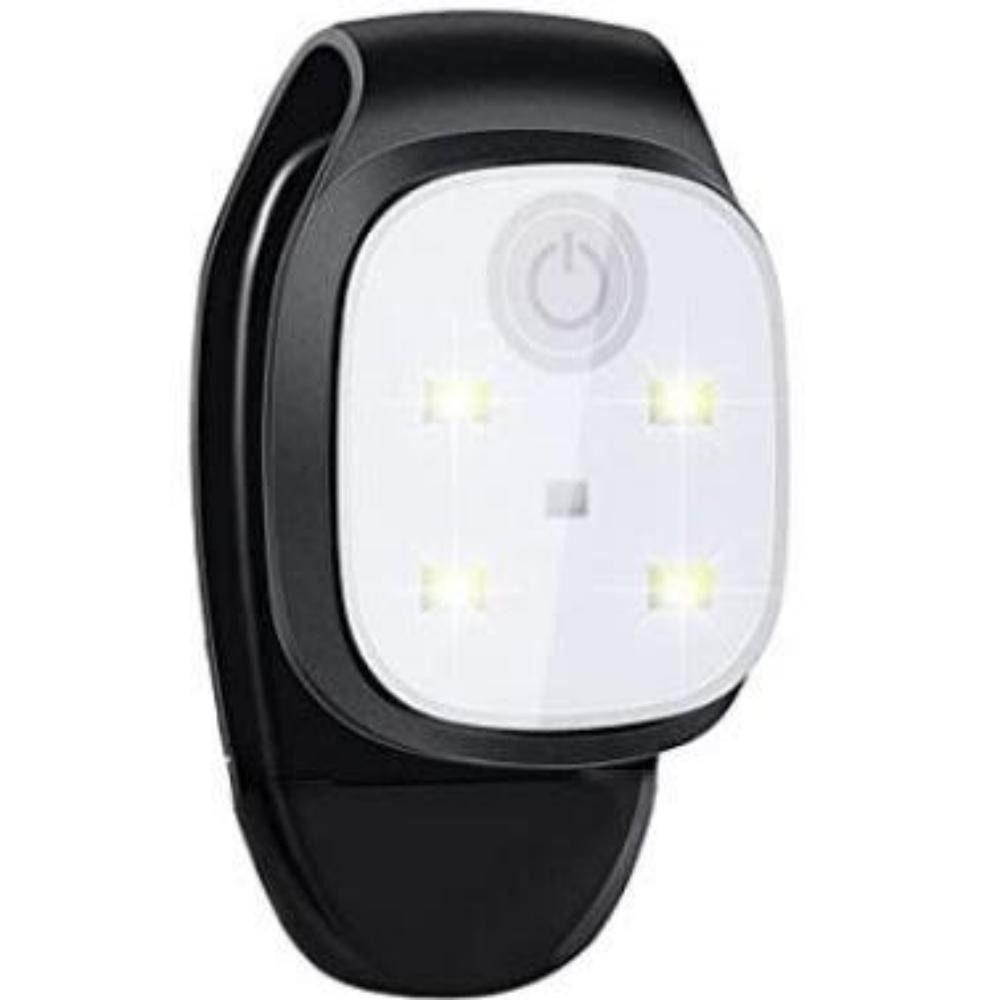 Laufsicherheitswarnung Wiederaufladbare LED-Clip-Taschenlampe 4 Beleuchtungsmodi Kappenlampe Clip-Lampe
