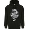 Japanese Fantasy Dragon Sun Background Childrens Kids Hoodie