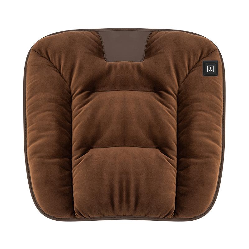 Graphene Car Heating Seat Cushion Winter Plush Car Seat Cushion Office Warm Seat Electric Heating Car Decoration