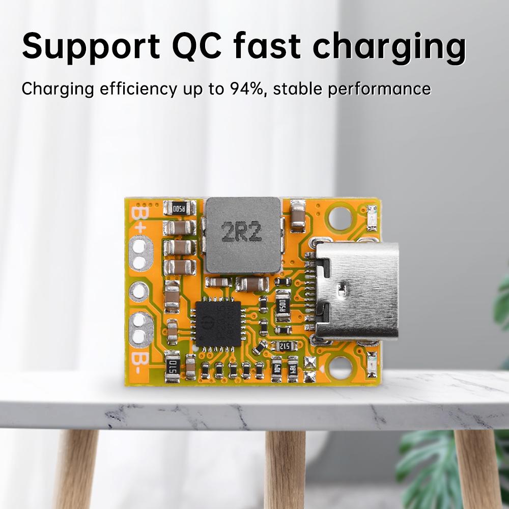 2S 3S Charging Module Mini Lithium-ion Battery Type C Interface Support QC Fast Charging With Charging Indicator Light