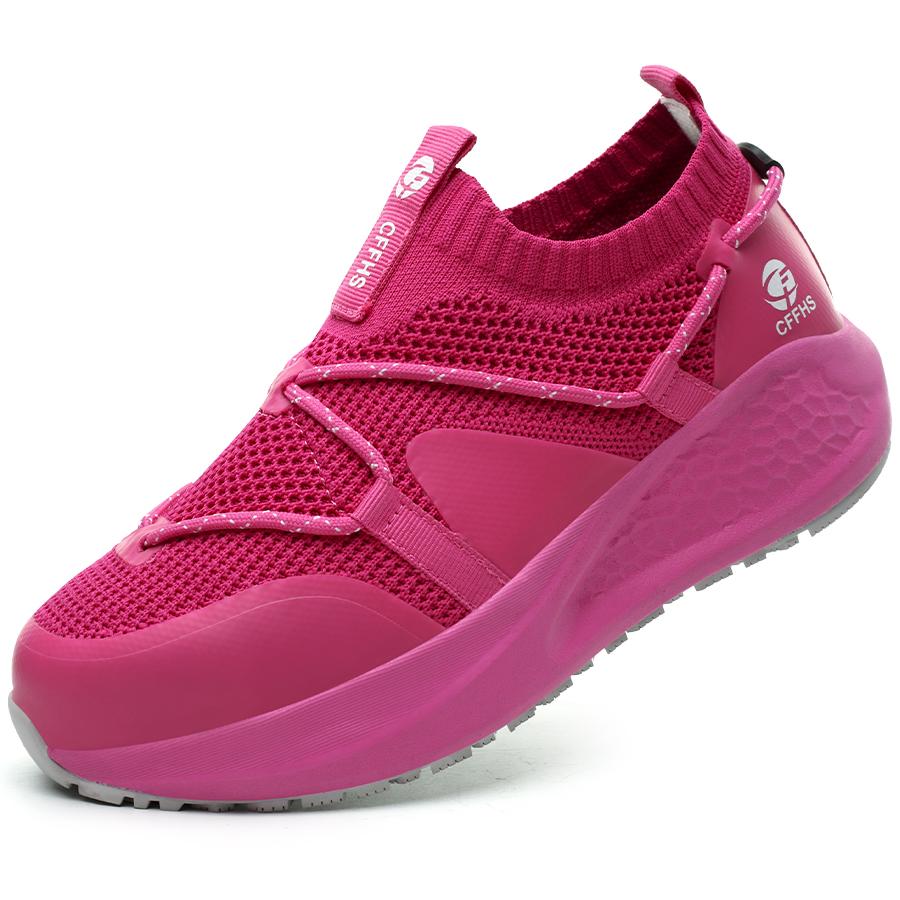 Dernières Chaussures de Travail pour Femmes Chaussures de Sécurité Anti-Perforation Baskets à Plateforme Antidérapantes Chaussures à Embout Acier pour Femmes Bottes de Sécurité Confortables Dame