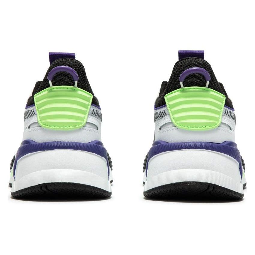 Puma Rs-X Geek Fabric Mesh Synthetic Leather Sports Comfort Low-Top Lifestyle Sneakers Unisex Sneakers White Purple Green 391174-05