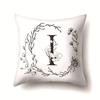 Polyester Pillowcase INS Style Garland 26 English Letter Printing Pillowcase Waist Cushion Car Seat Cover