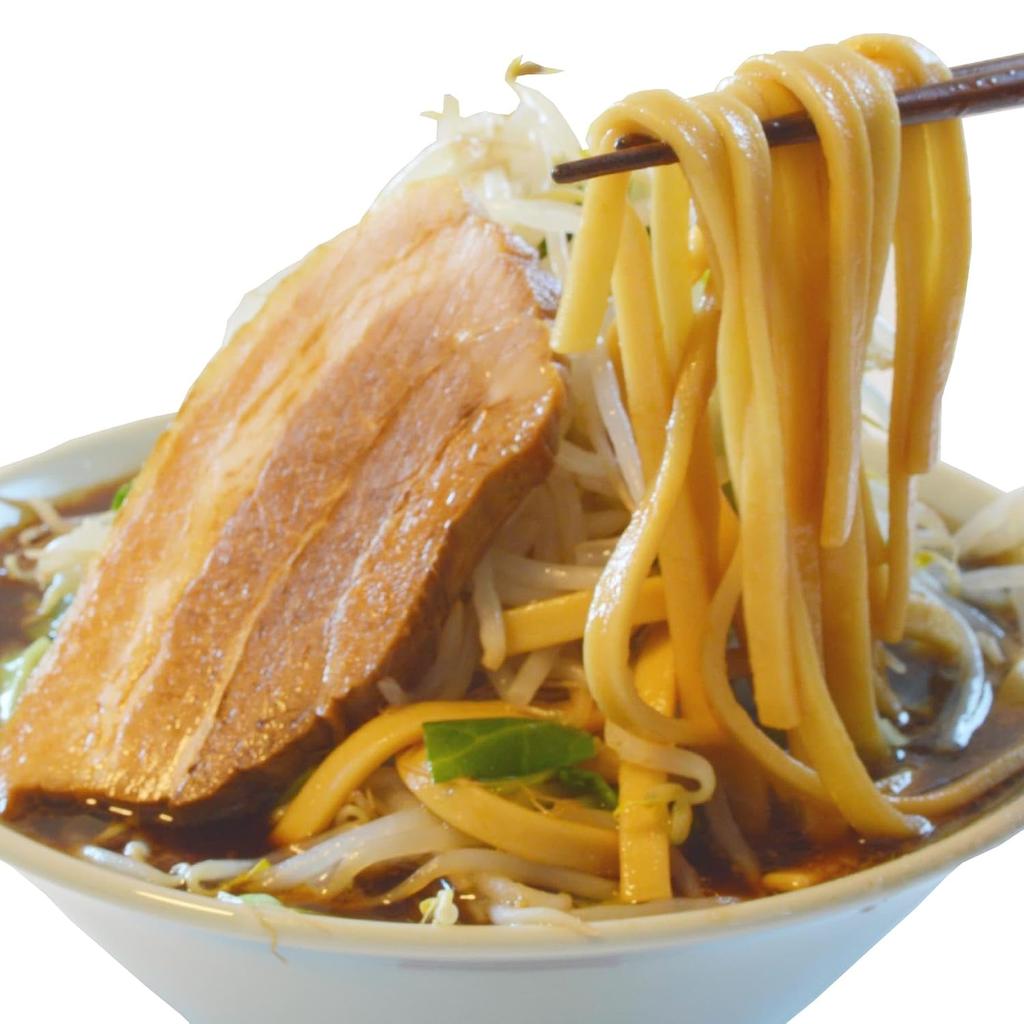 Jiro-style Super Thick 100 Dry Noodles Ramen (room Temperature) Men Kuru (dry Rich Soup 4 Servings)