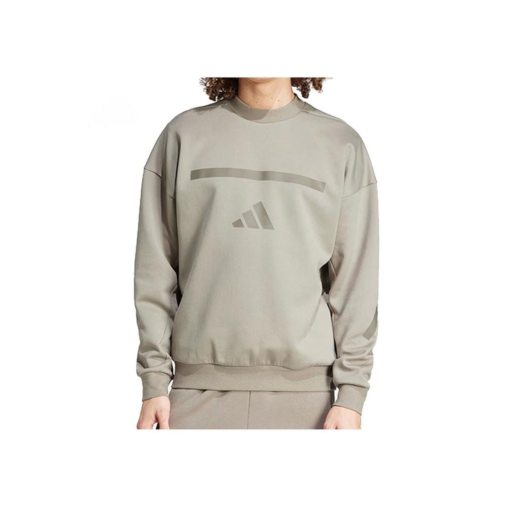 Adidas Sports Casual Pullover Sweatshirt Men Sweatshirt Gray JP0383