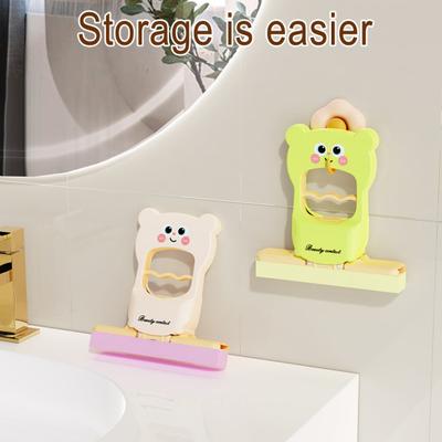 Mini Katlanabilir Masaüstü Mop Kedi Desenli Kendinden Sıkmalı Sistemli Küçük Mop Islak/Kuru Temizleme Aracı Masaüstü Mopu