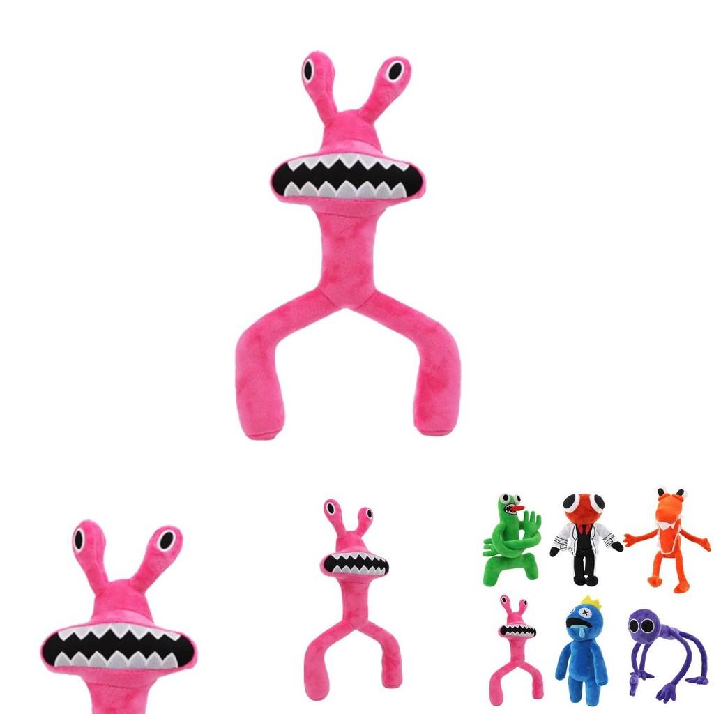 Roblox Rainbow Friends Pinker Frosch Plüschtier Weiche und Quetschbare Stoffpuppe für Kinder und Babys