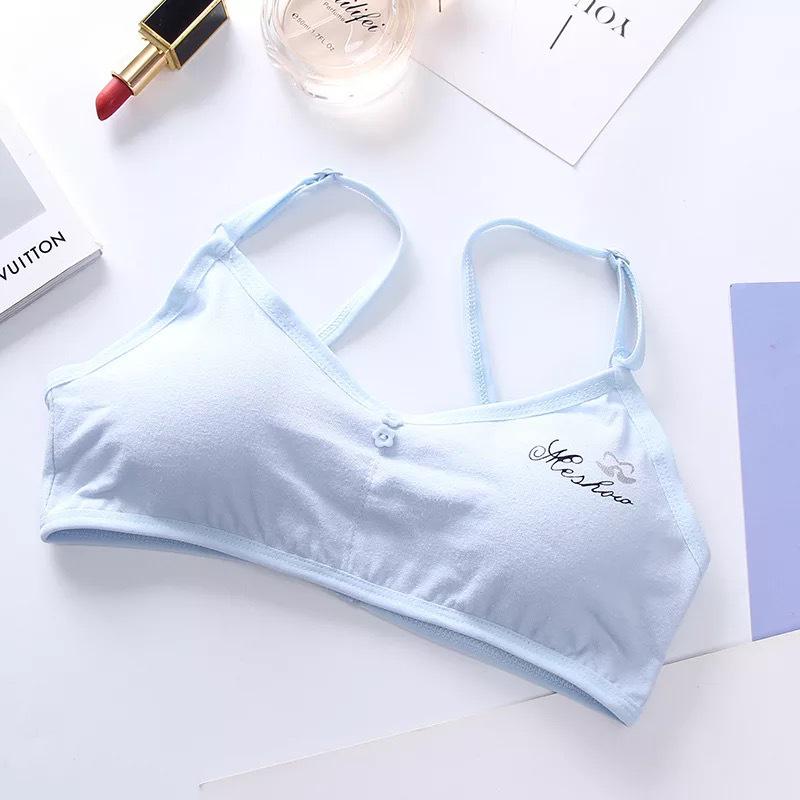 

Нижнее белье для девочек, регулируемый бюстгальтер, жилет, детское нижнее белье синий