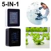 5 In 1 Digital Portable CO2 Meter Multifunctional Temperature Humidity Tester Air Quality Monitor CO2 Sensor for Home Office
