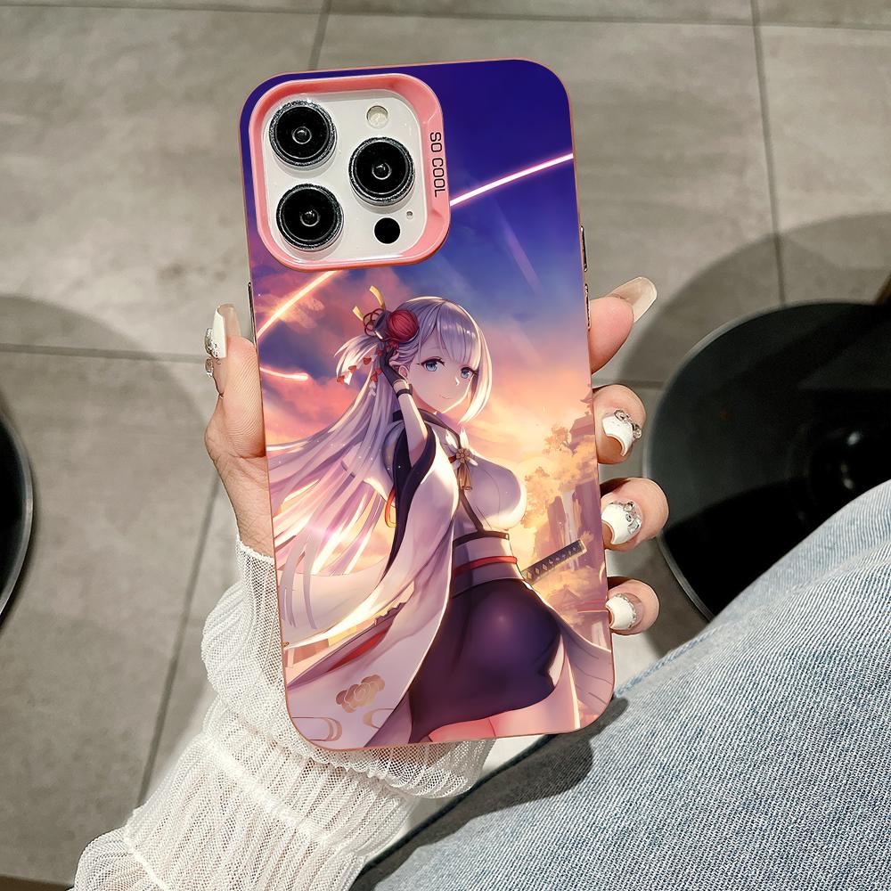

Azur Lane Shoukaku Phone Case for iPhone 17 16 15 14 13 12 11 X XR XS Air Pro Max Plus Pink Colorful Silver Cover iPhone X