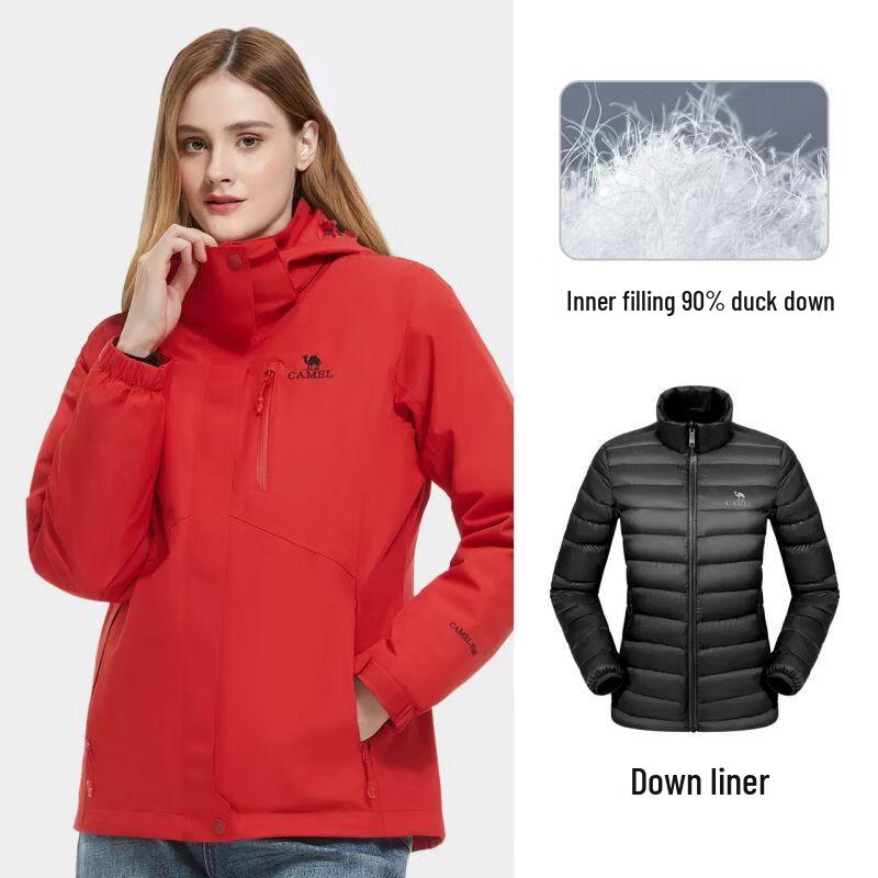 CAMEL Women s 3-in-1 Down Jacket S