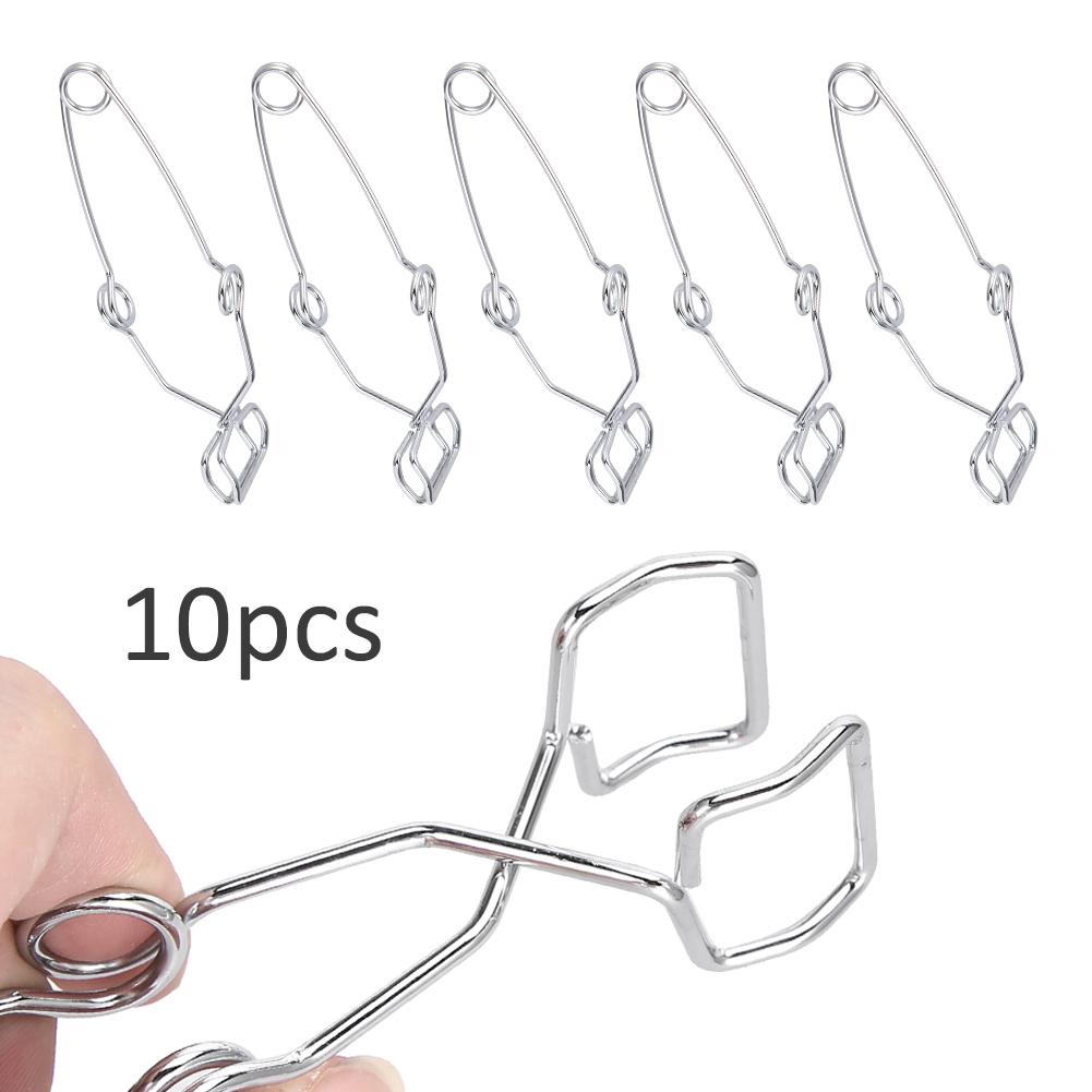 10Pcs Test Tube Clip Clamp Experiment Testing Holder Tool for Laboratory Large Size