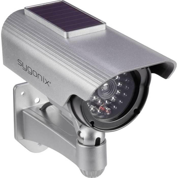 Sygonix SY-3420674 Caméra factice avec module solaire, avec LED clignotante