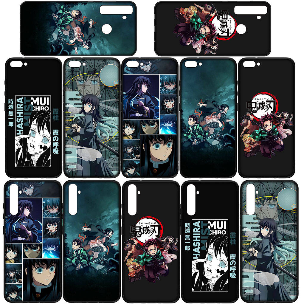 For Motorola Moto Edge 70 60 50 G54 G86 Samsung Galaxy S25 iPhone 17 16 15 Xiaomi Redmi Note 14 Pro Max Phone Case Demon Slayer Muichiro Tokito Cover