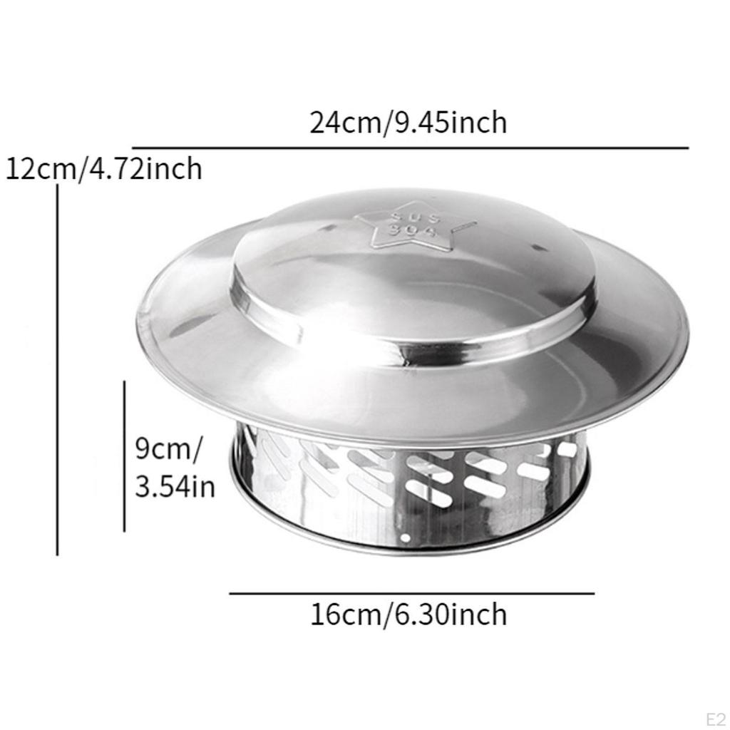 Cap,Chimney Cap,Insulation Vent Cover,Flue Cap,Rain Cover,Breathable Cap Pipe Cover Chimney
