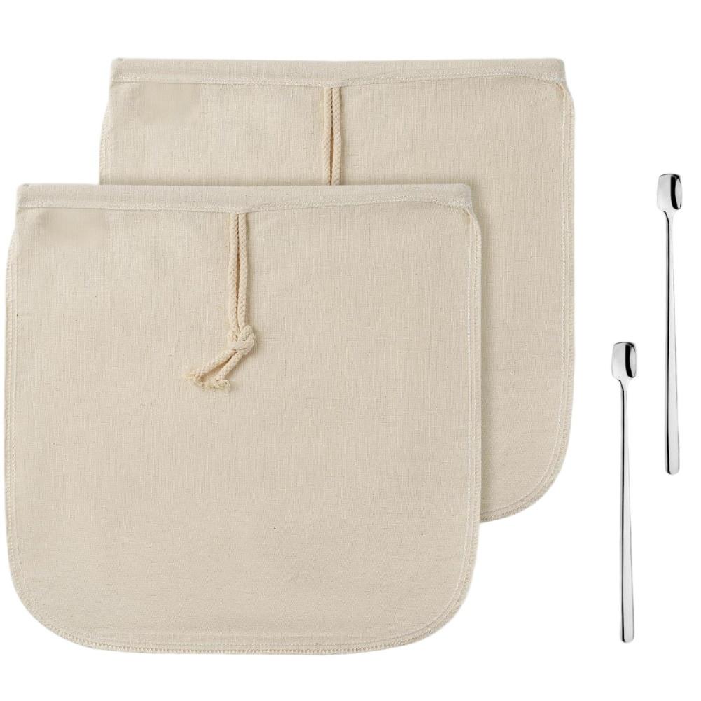 

Drawstring Infuser White Cold Brew Bags Organic Cotton Material Grit-free Extraction Secure Drawstring Closure China Mainland