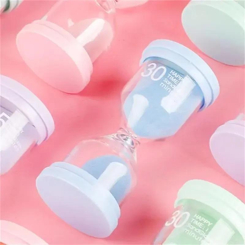 Hourglass Set 1-60 minutes Creative home Chronograph ornaments Plastic safety Sand Clock Hourglass for Children Kids Gift 1pcs