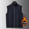 Gilet Cardigan a Maglia Foderato in Pile da Uomo Taglie Forti 2025, Caldo e Vestibilità Ampia