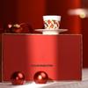 Yonghua Beauty Red Lucky Bone China Master Cup & Saucer Gift Set