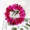 2Pcs Christmas Tree Pendant Wire Glitter Five-pointed Star Garland Home Decoration with Pull Flower Zipper Leaf