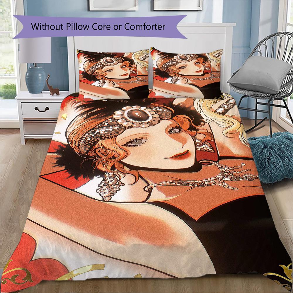 I feel Pattern Bedding,Quilt Set Quilt Cover Pillowcase Home Birthday Gift (1*duvet cover+2*pillowcase,without core)DSJT261018209
