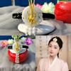 Unique Phoenixes Designs Hairband Comfortable Korean Traditional Hair Accessory with Phoenixes for Special Event